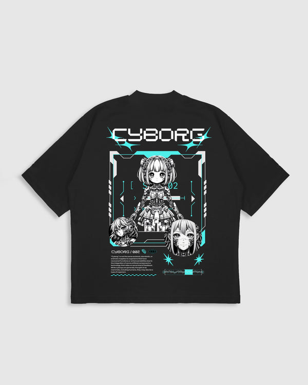 Cyborg Protocol Oversized Tshirt for Men and Women