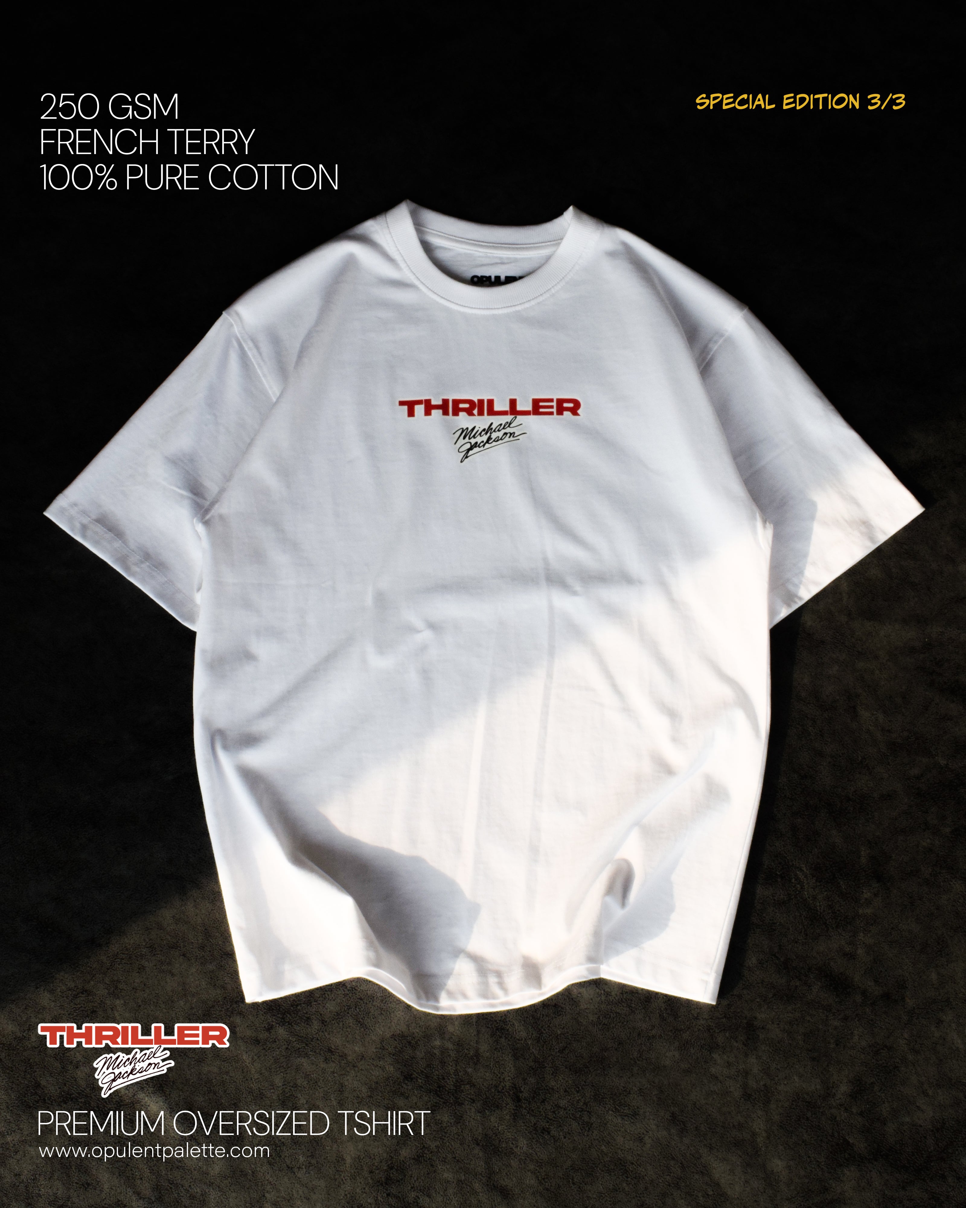 MJ Thriller Comic Oversized T-Shirt | Premium 220 GSM Tee