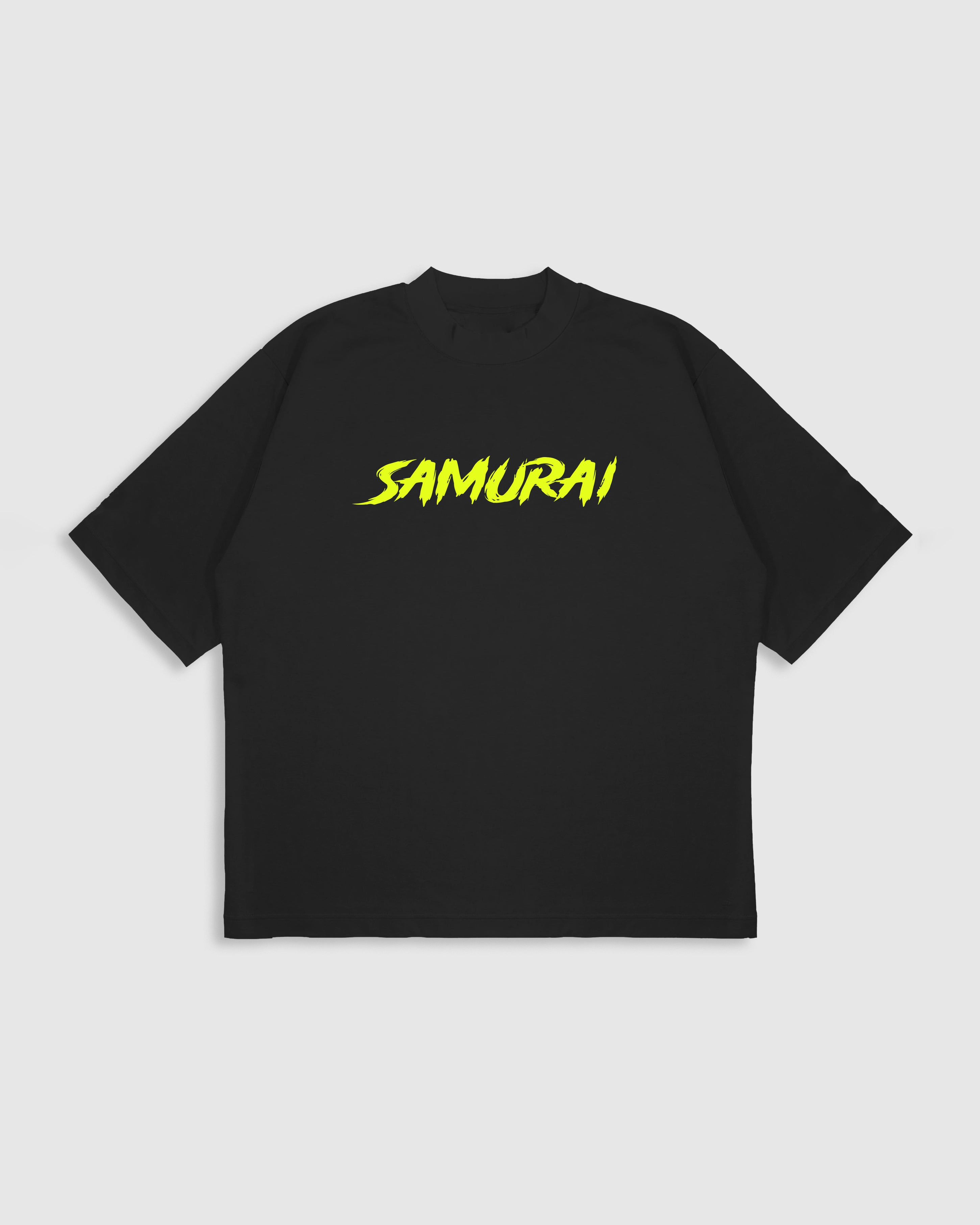 Samurai Neon Edge Oversized Tshirt for Men and Women
