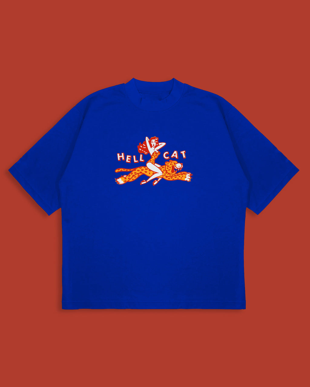 HELL CAT Oversized T-Shirt for Women