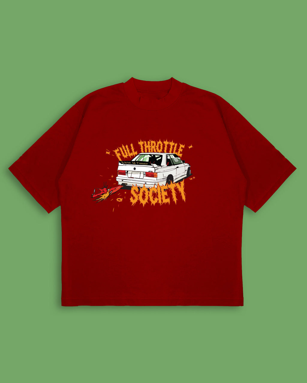 FULL THROTTLE SOCIETY Oversized T-Shirt for Men and Women