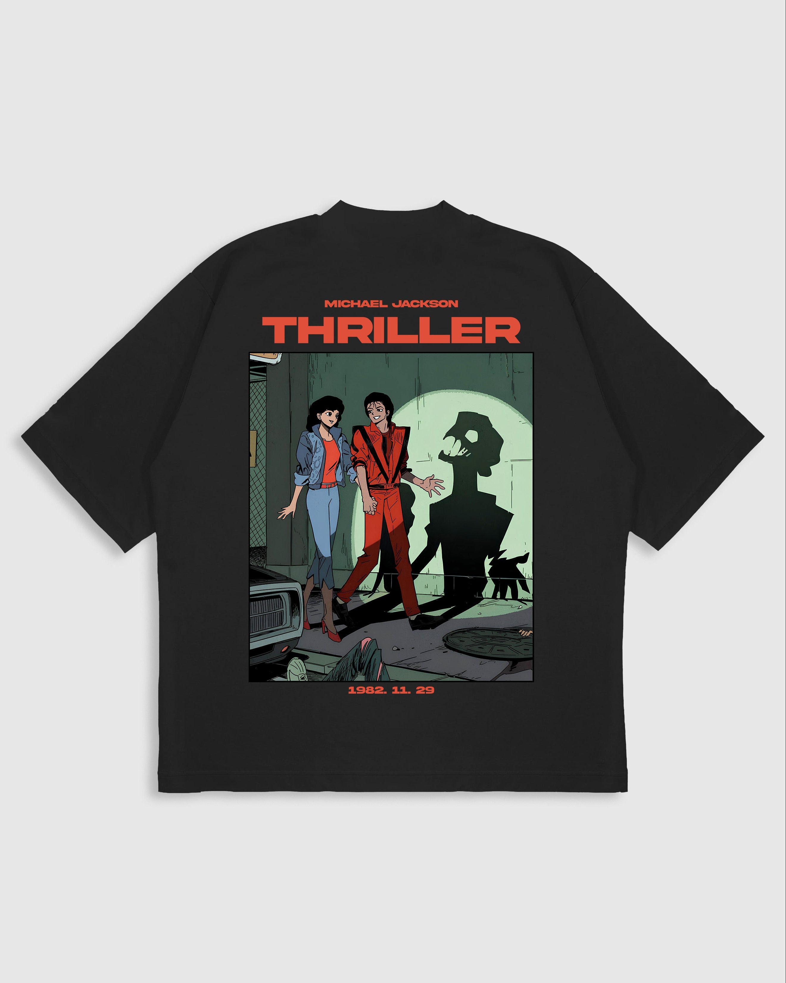 MJ Thriller Comic Oversized T-Shirt | Premium 220 GSM Tee