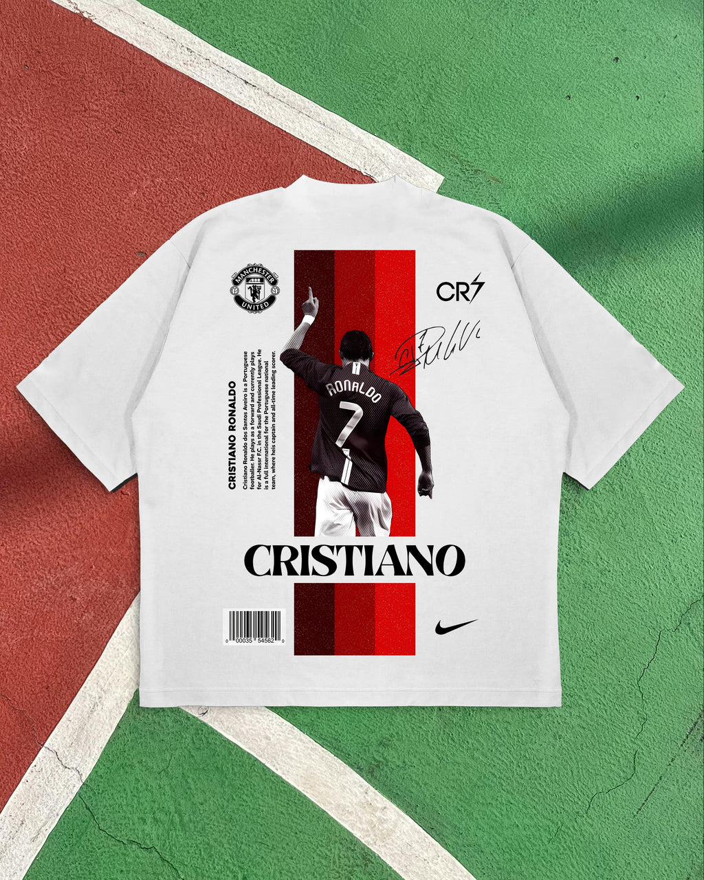 CR7 "Siuuu" Cristiano Ronaldo Premium Unisex Oversized T-Shirt
